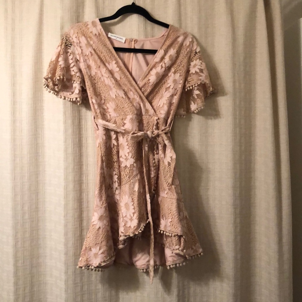 NEVER WORN Goodnight Macaroon Pink Lace Dress
